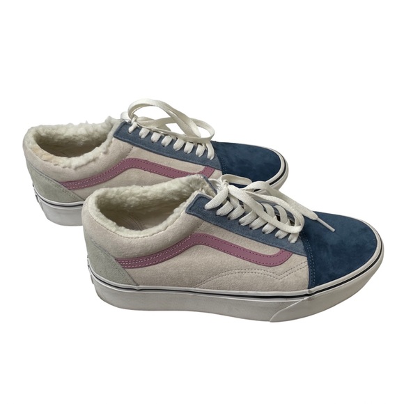 Vans Shoes - NWOT Vans Old Skool Stackform Suede/Canvas with Sherpa Platform Sneakers 11